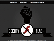 Tablet Screenshot of it.occupyflash.org