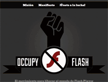 Tablet Screenshot of es.occupyflash.org